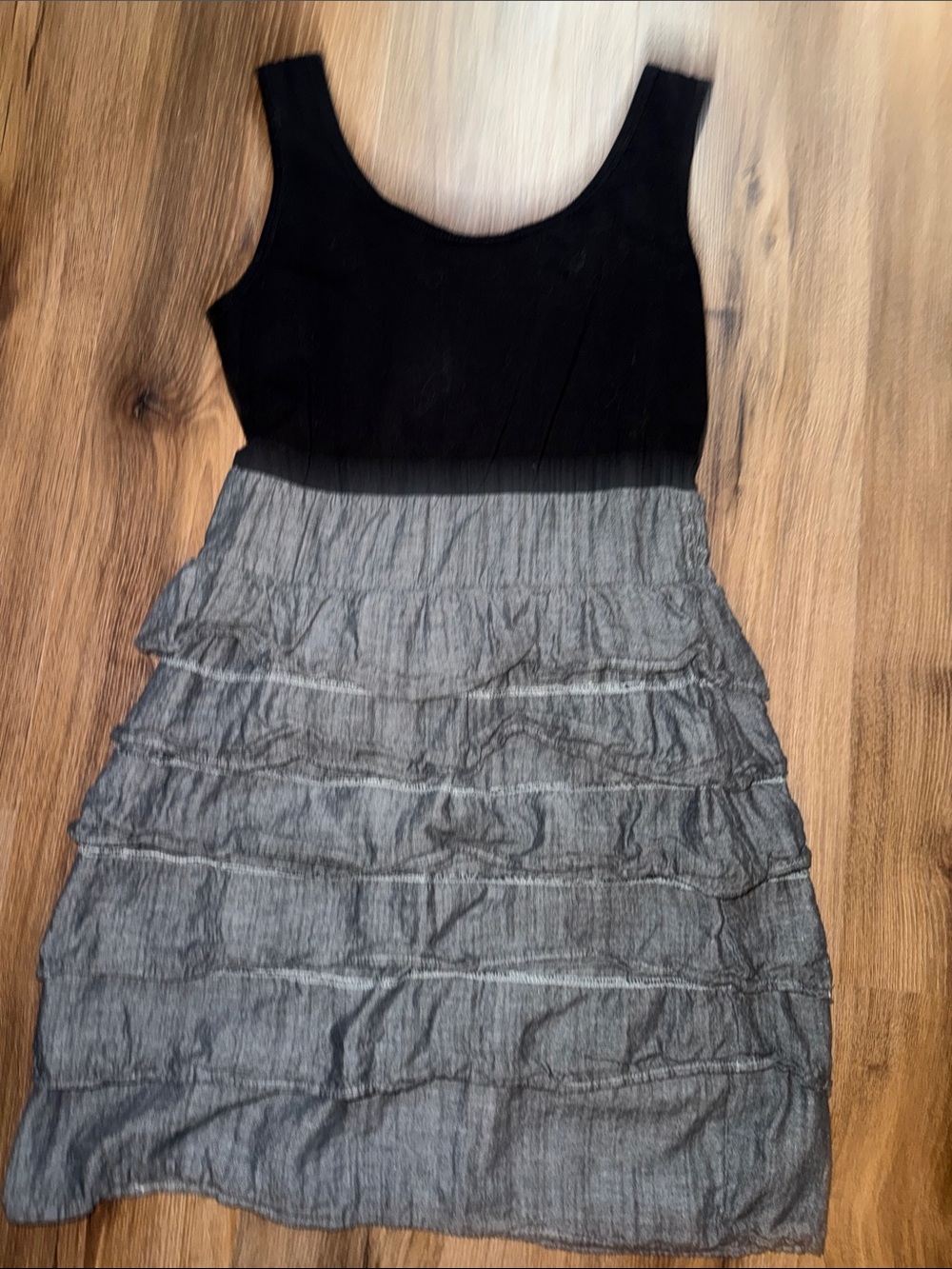 BeBop Black Sleeveless Ruffle Dress